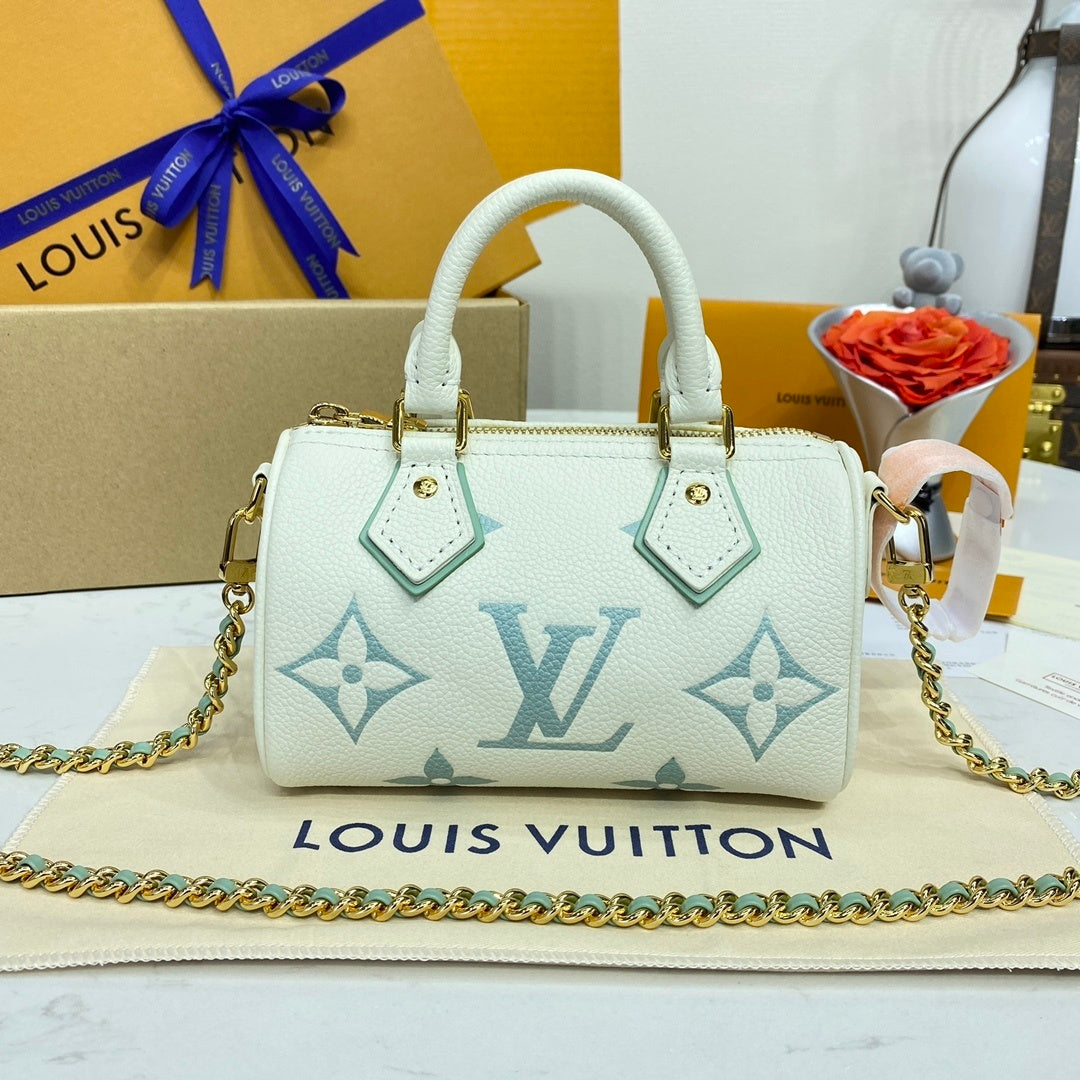 Louis Vuitton Nano Speedy Empreinte Leather