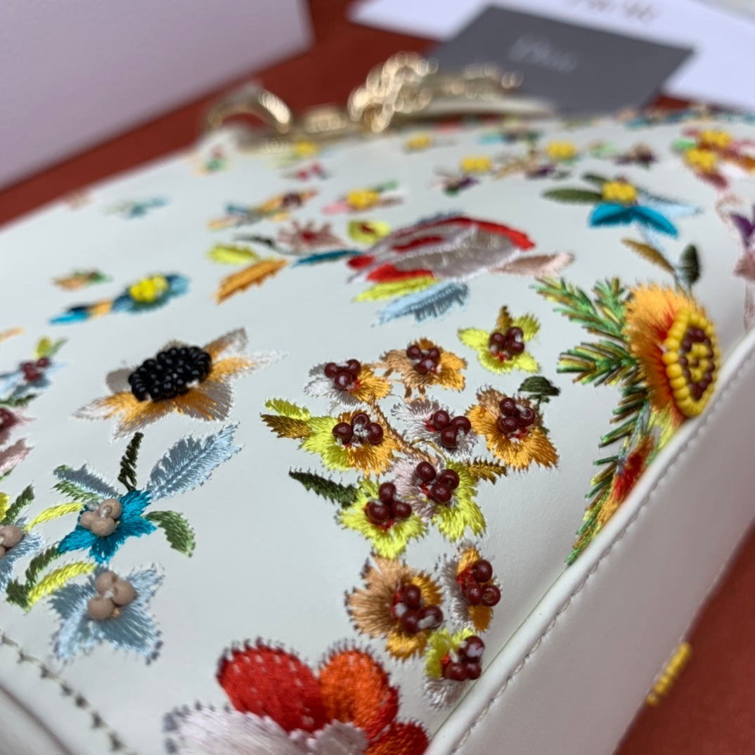 Christian Dior Embroidered Floral Beaded Bag