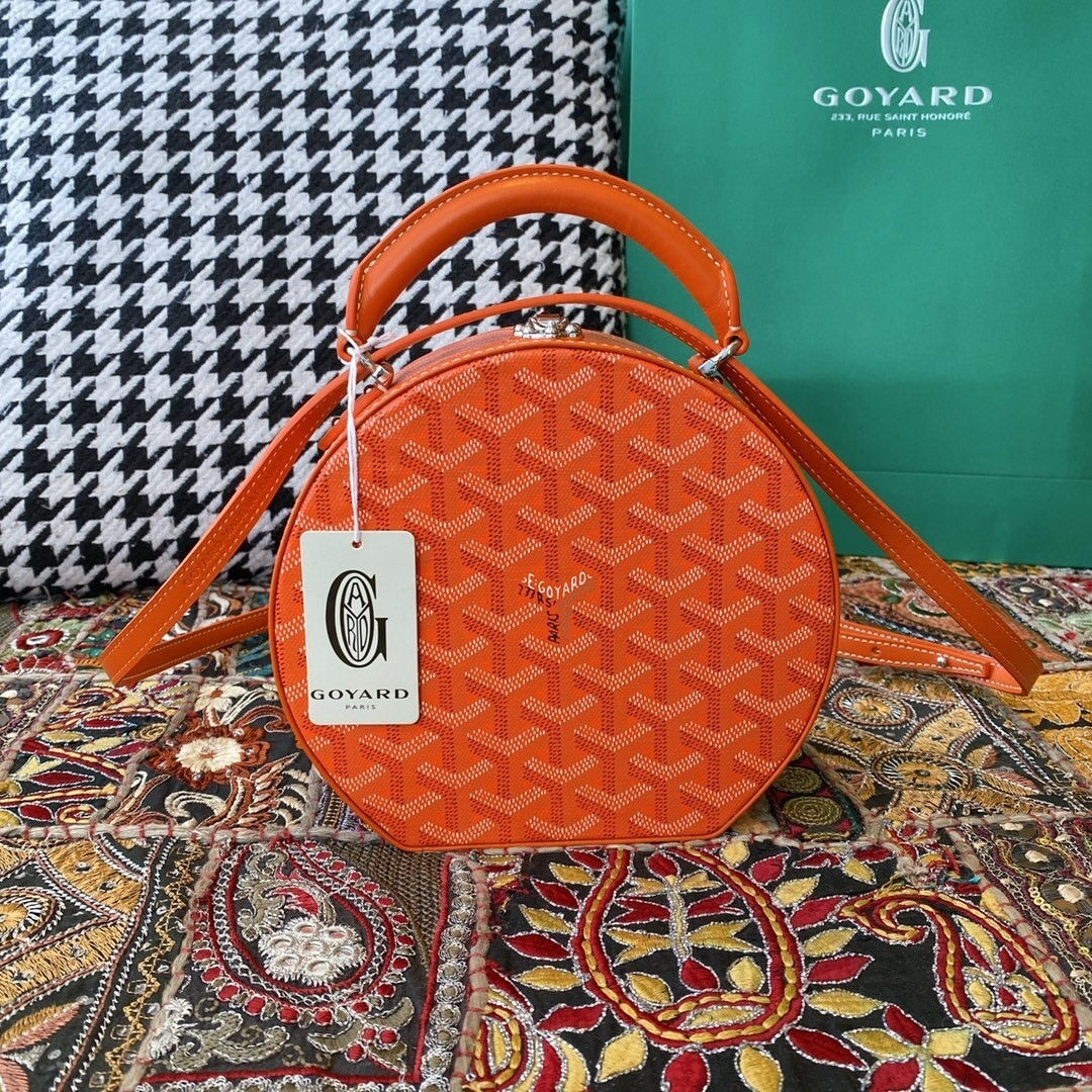 Goyard Alto Hatbox Round Bag