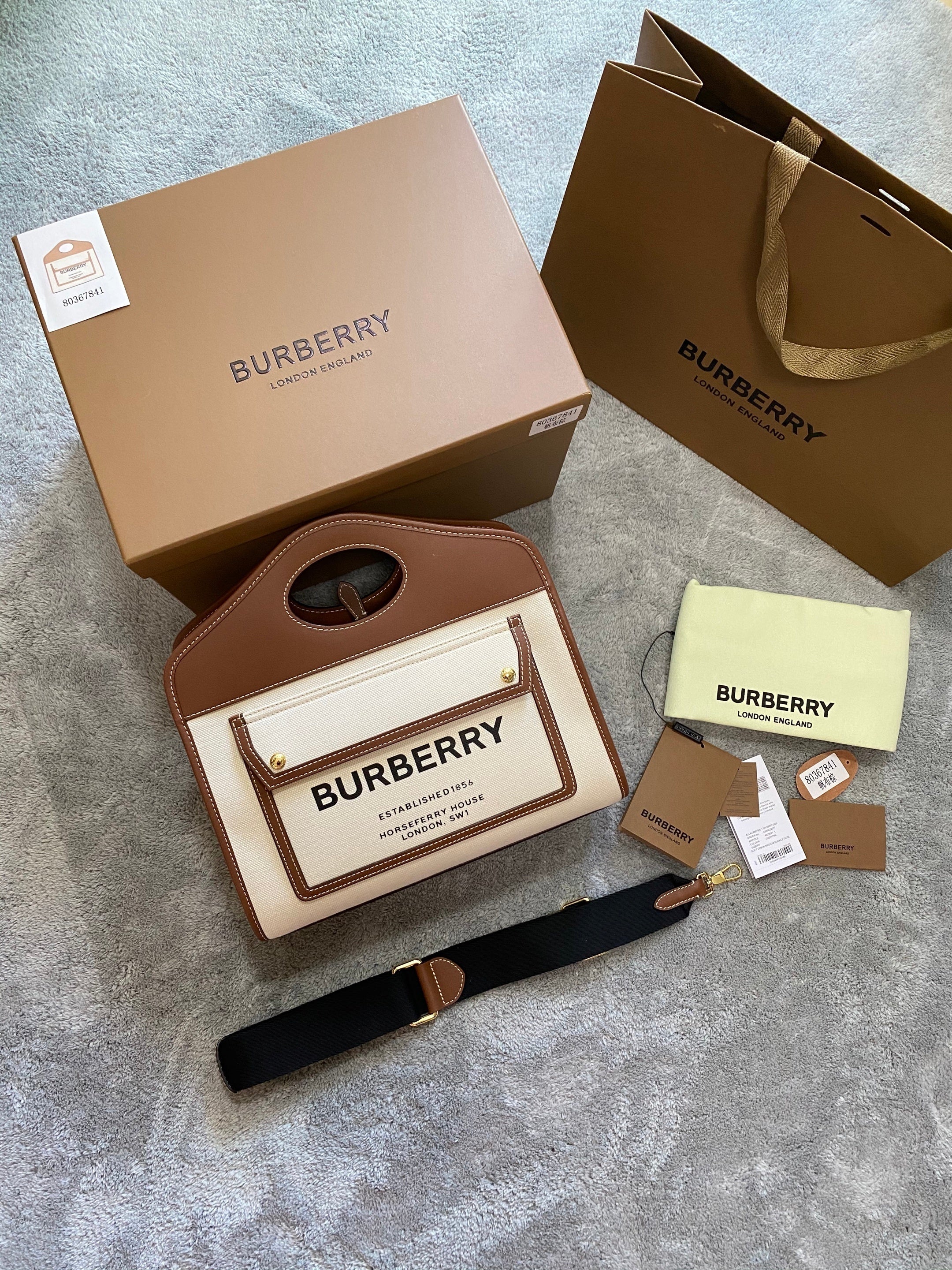 Burberry Zip Tote Bag
