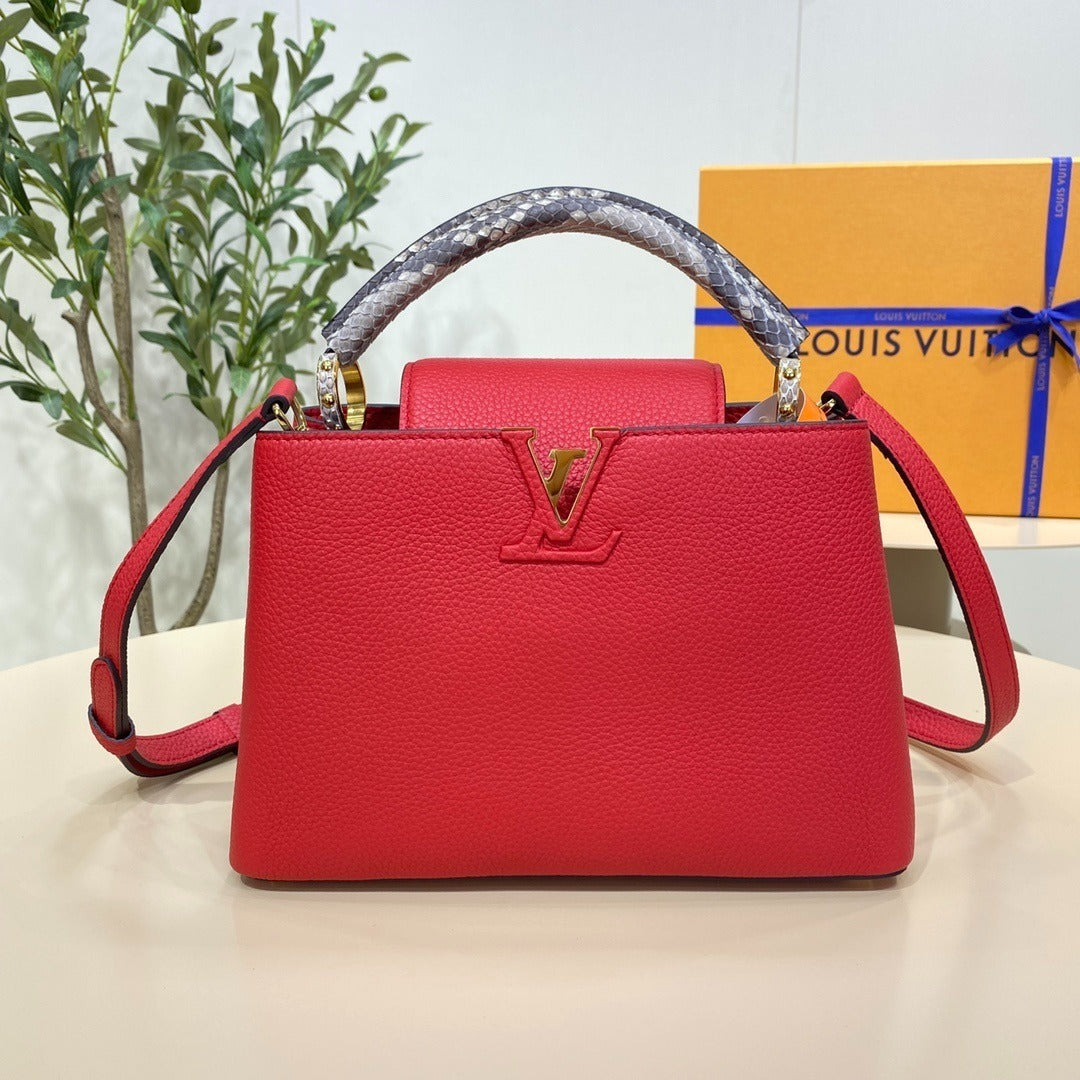 Louis Vuitton Capucines Handbag Python Edition