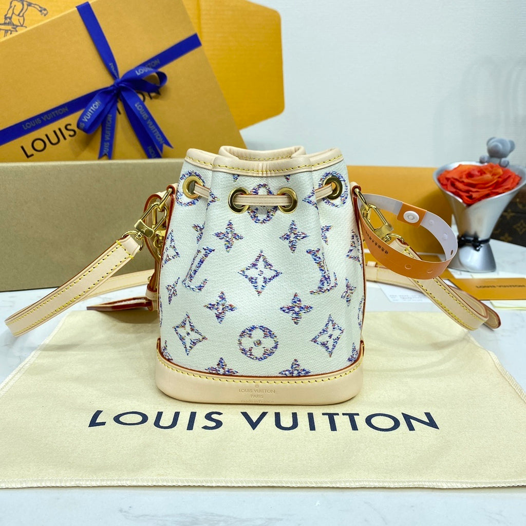 Louis Vuitton Nano Noé Denim Jacquard