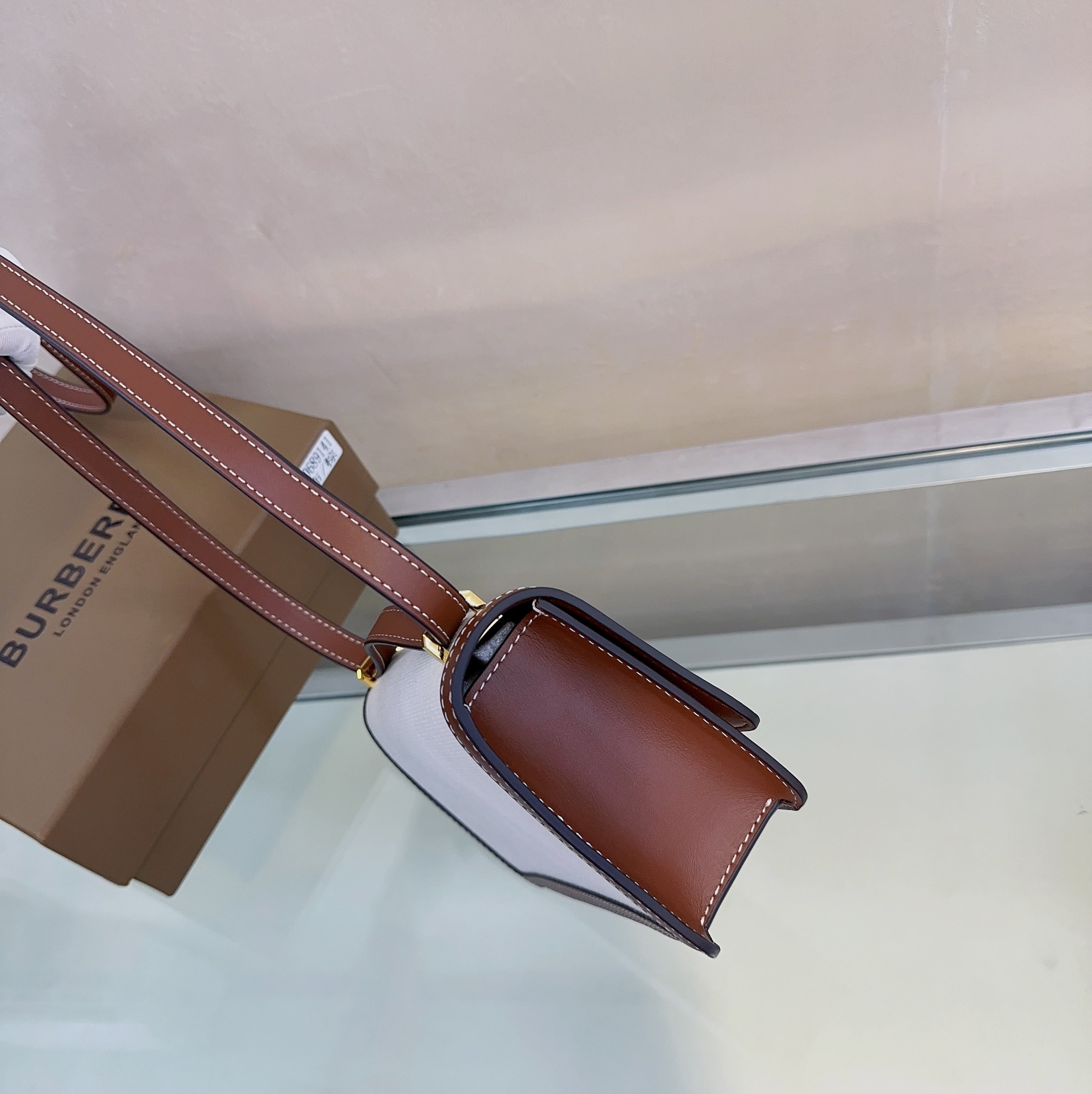Burberry Lock Closure Bag