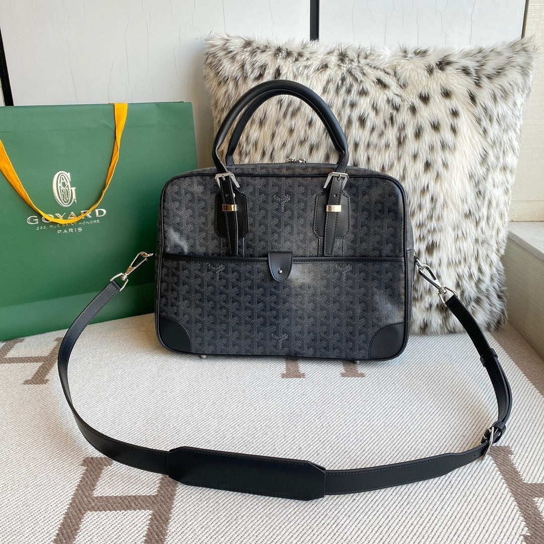 Goyard Jet Black Briefcase
