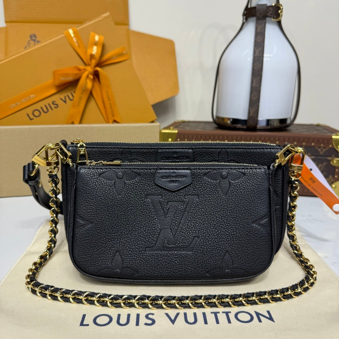 Louis Vuitton Multi Pochette Accessoires Monogram Empreinte
