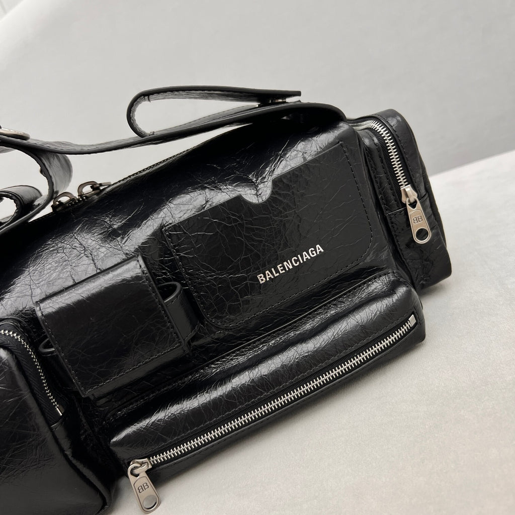 Balenciaga Superbusy Multi Pocket Shoulder Bag Small