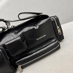 Balenciaga Superbusy Multi Pocket Shoulder Bag Small