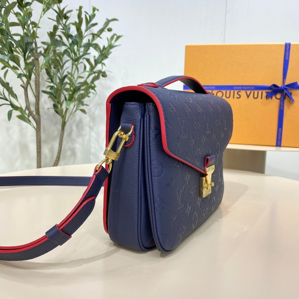 Louis Vuitton Full-Leather Messenger Bag