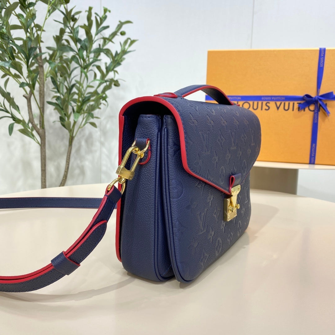 Louis Vuitton Full-Leather Messenger Bag