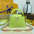 Louis Vuitton Capucines BB Metal Flower Strap Handbag