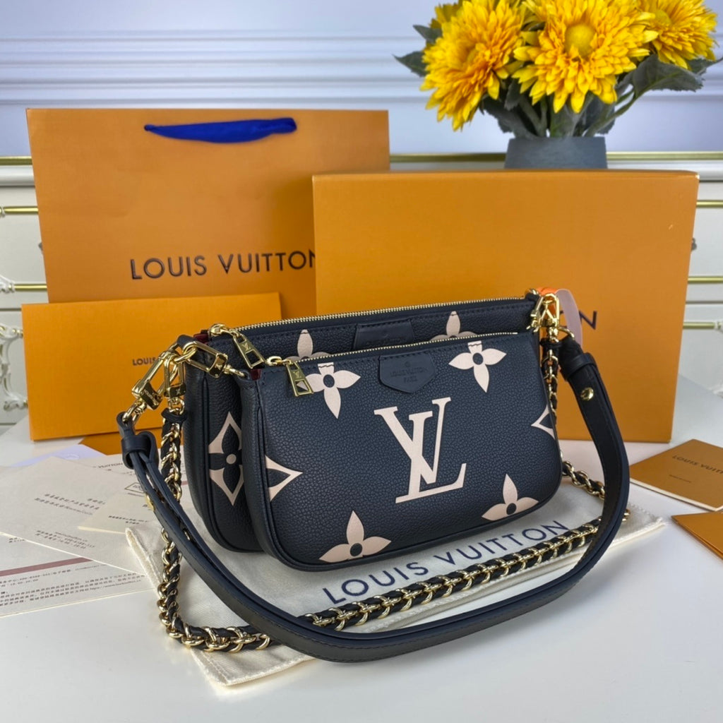 Louis Vuitton Multi Pochette Accessoires Monogram Empreinte