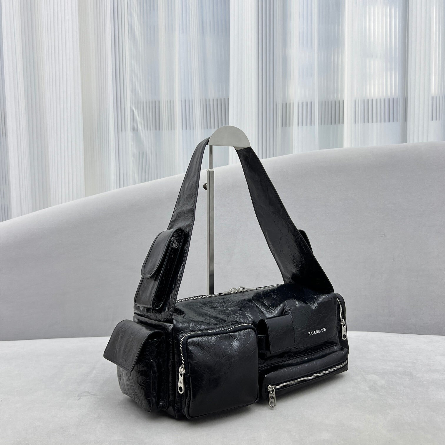 Balenciaga Superbusy Multi Pocket Shoulder Bag Small