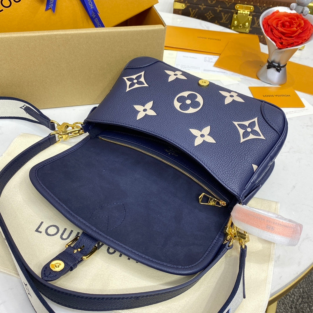 Louis Vuitton Diane Baguette Handbag Monogram Empreinte