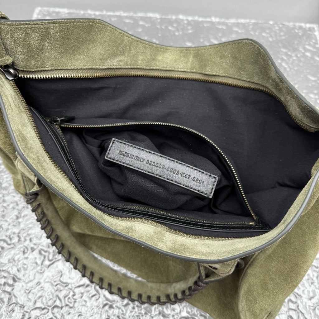 Balenciaga Le City Motorcycle Bag Medium Suede
