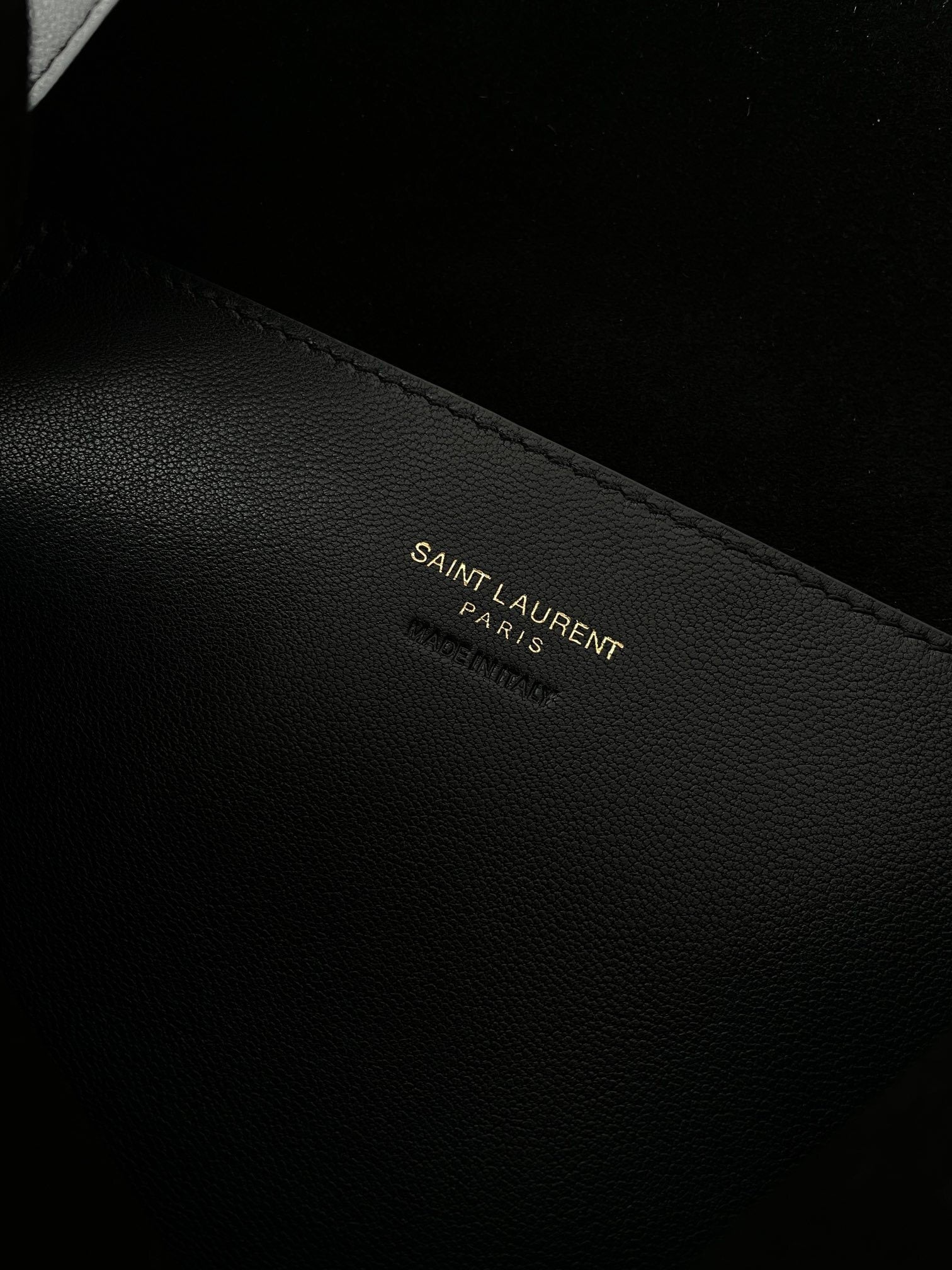 YSL Yves Saint Laurent Paris VII Drawstring Bag