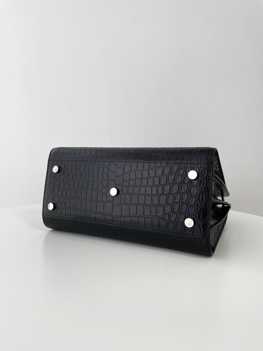 YSL Yves Saint Laurent Sac de Jour Bag Croc-Embossed