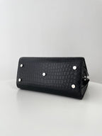 YSL Yves Saint Laurent Sac de Jour Bag Croc-Embossed