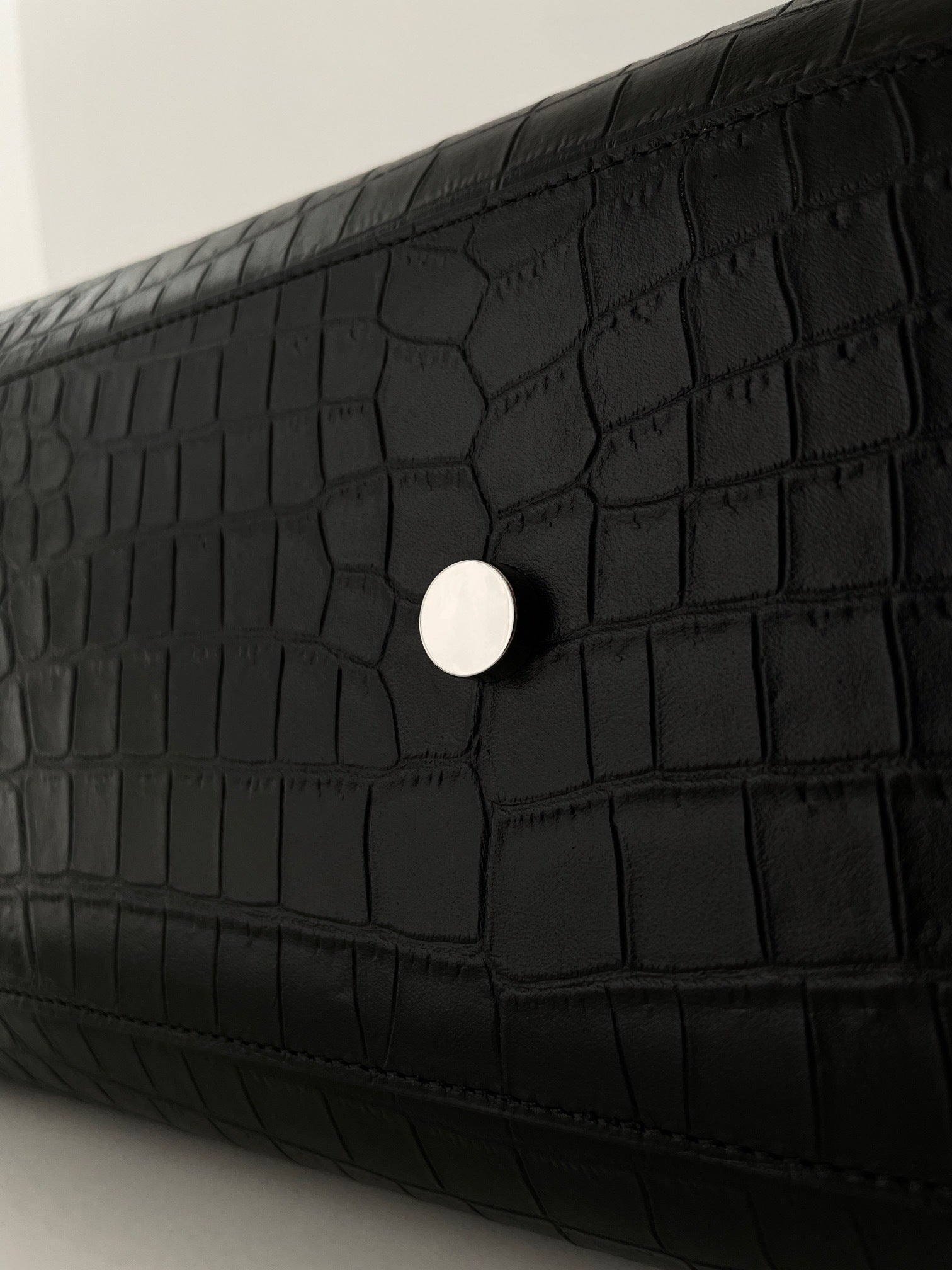 YSL Yves Saint Laurent Sac de Jour Bag Croc-Embossed