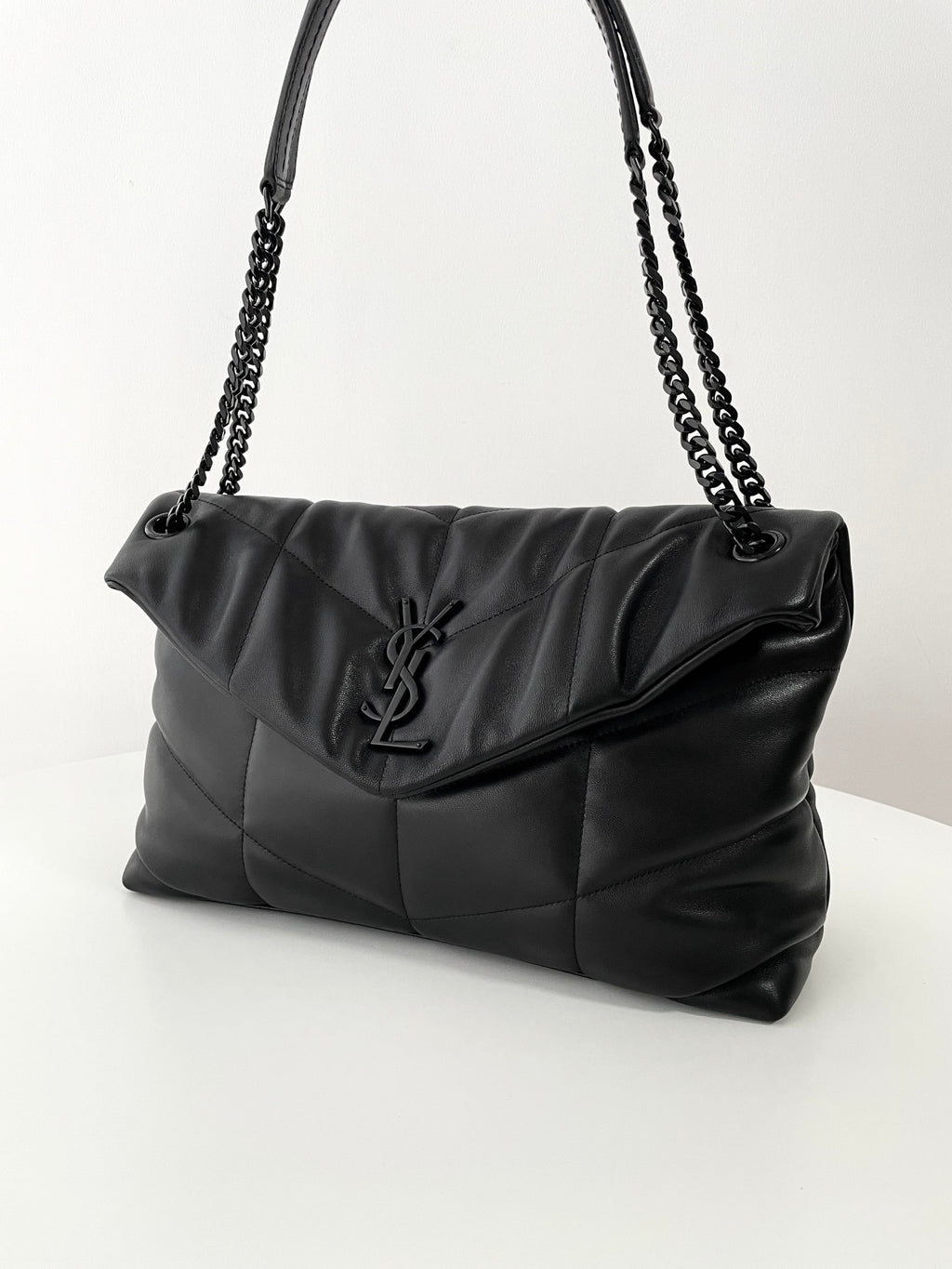 YSL Yves Saint Laurent LOULOU Puffer Large Quilted Bag