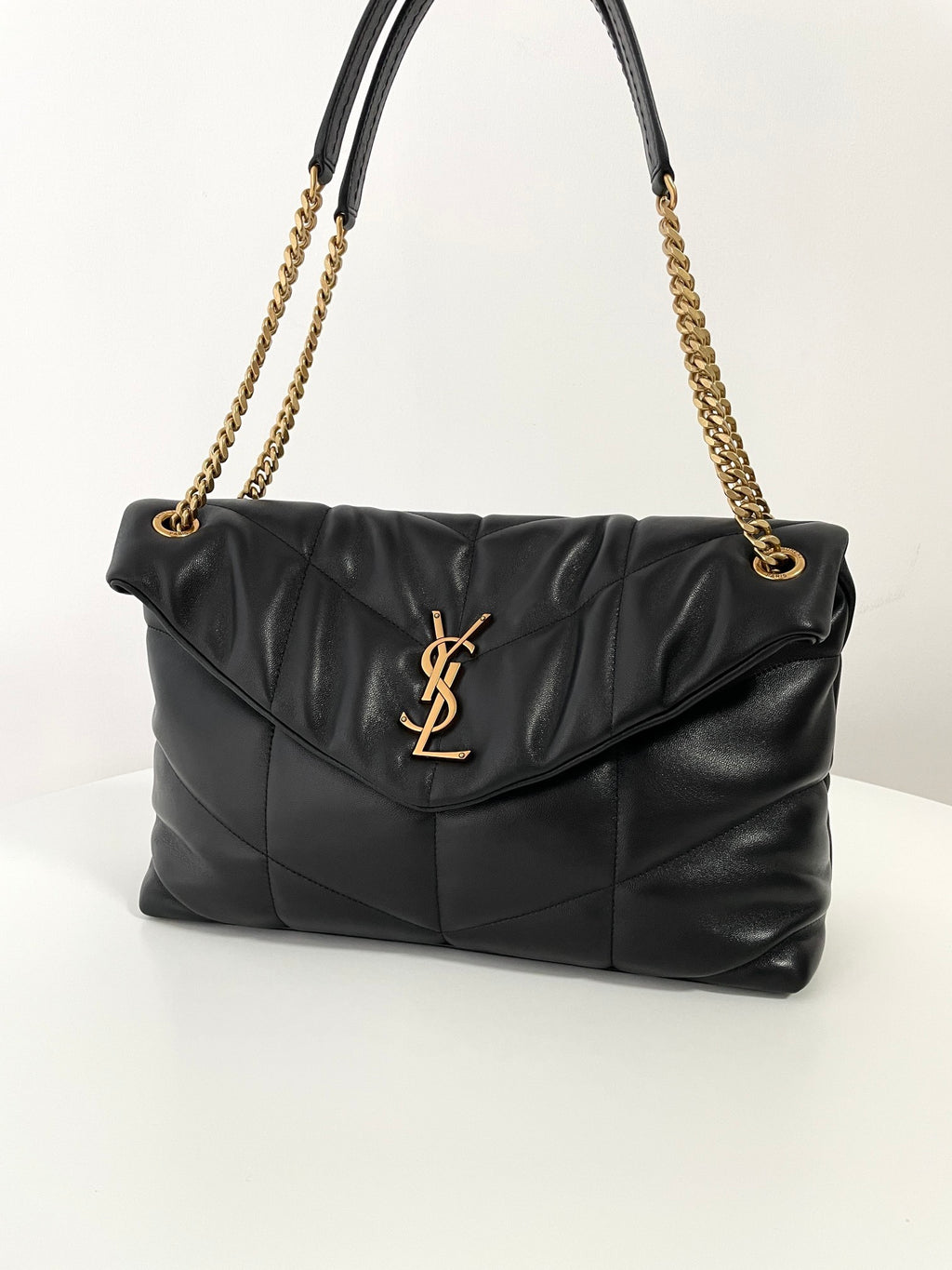 YSL Yves Saint Laurent LOULOU Puffer Large Quilted Bag