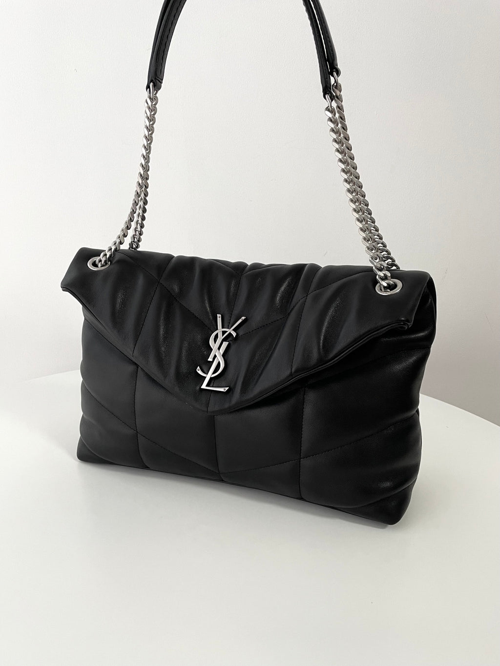 YSL Yves Saint Laurent LOULOU Puffer Large Quilted Bag