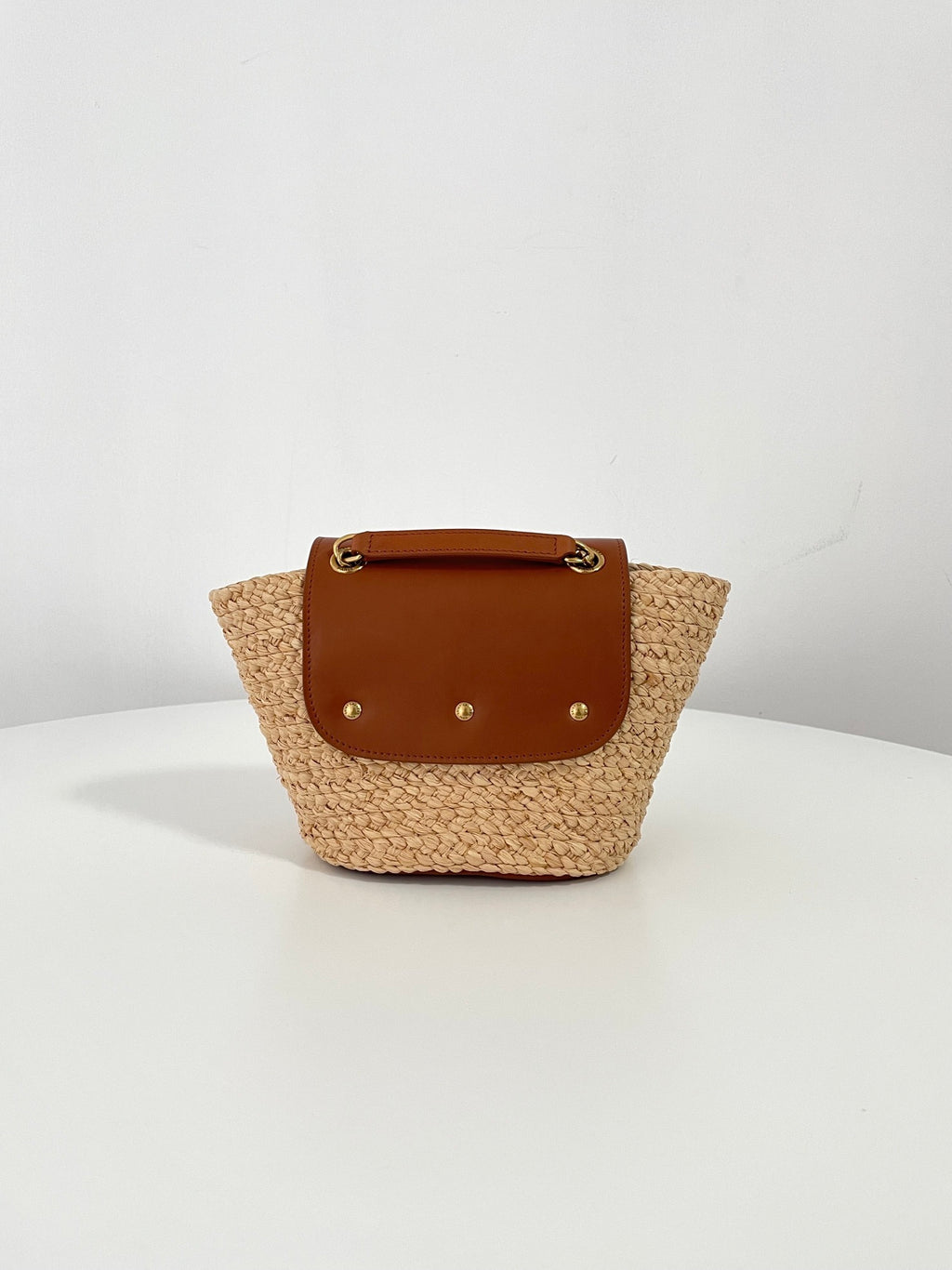 YSL Yves Saint Laurent Manon Mini Raffia Bag
