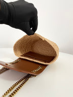 YSL Yves Saint Laurent Manon Mini Raffia Bag