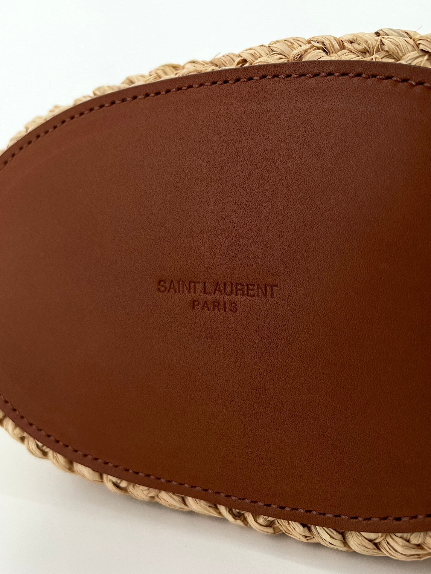 YSL Yves Saint Laurent Manon Mini Raffia Bag