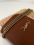 YSL Yves Saint Laurent Manon Mini Raffia Bag