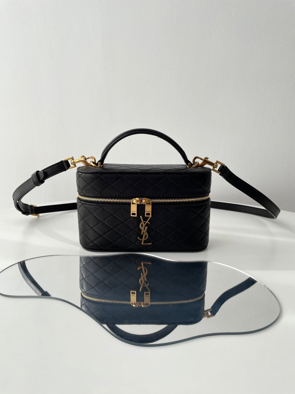 YSL Yves Saint Laurent Gaby Mini Zip Cosmetic Bag
