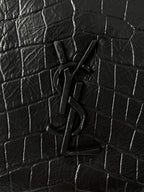 YSL Yves Saint Laurent NIKI Shopping Bag Crocodile Embossed