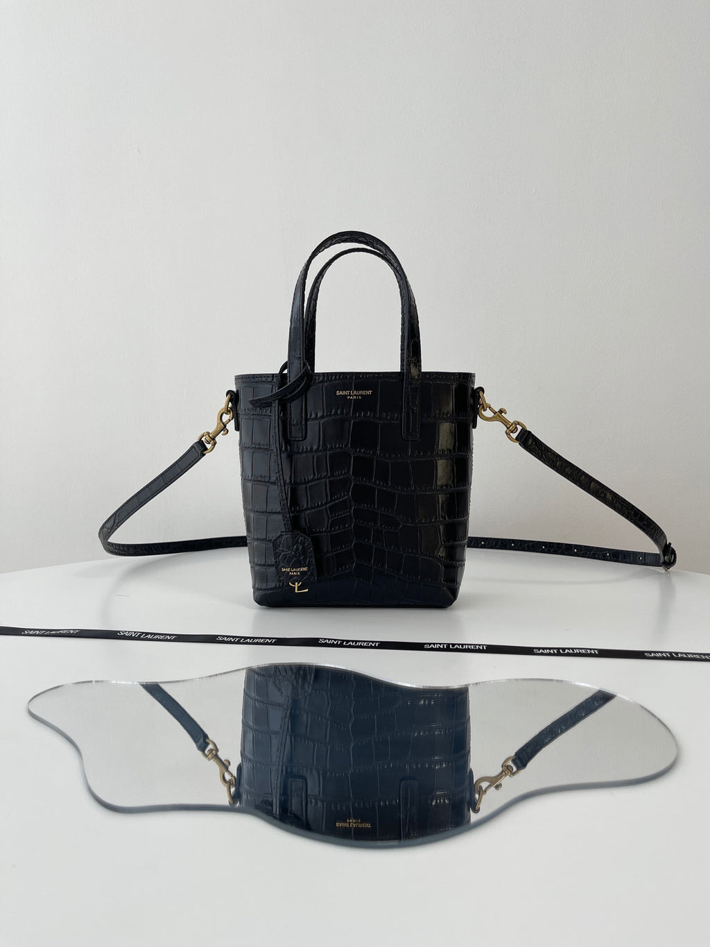 YSL Yves Saint Laurent Mini Tote Shopping Bag