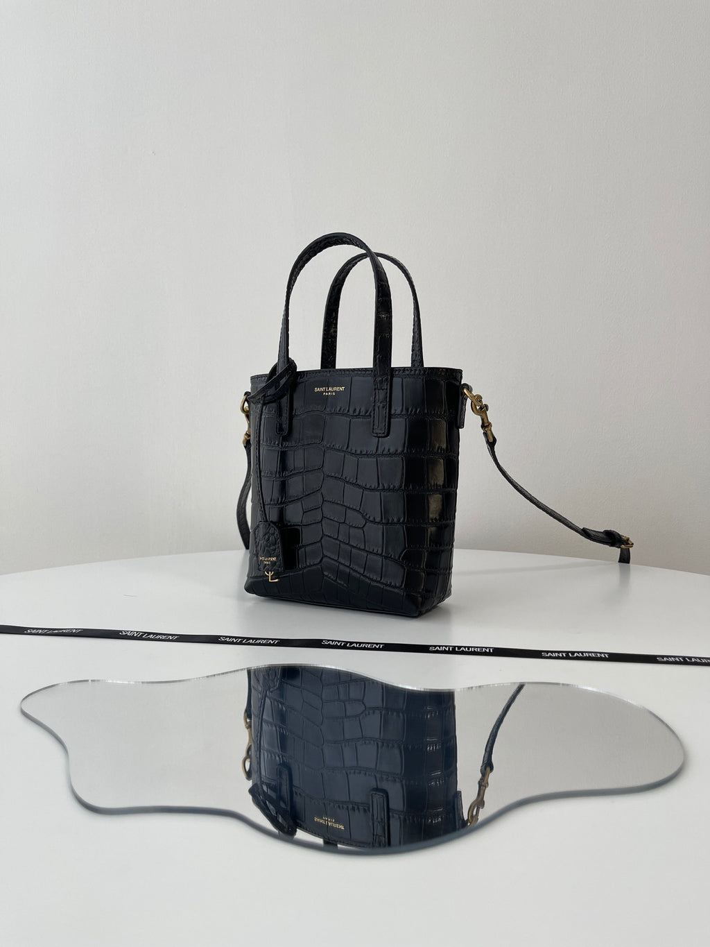 YSL Yves Saint Laurent Mini Tote Shopping Bag