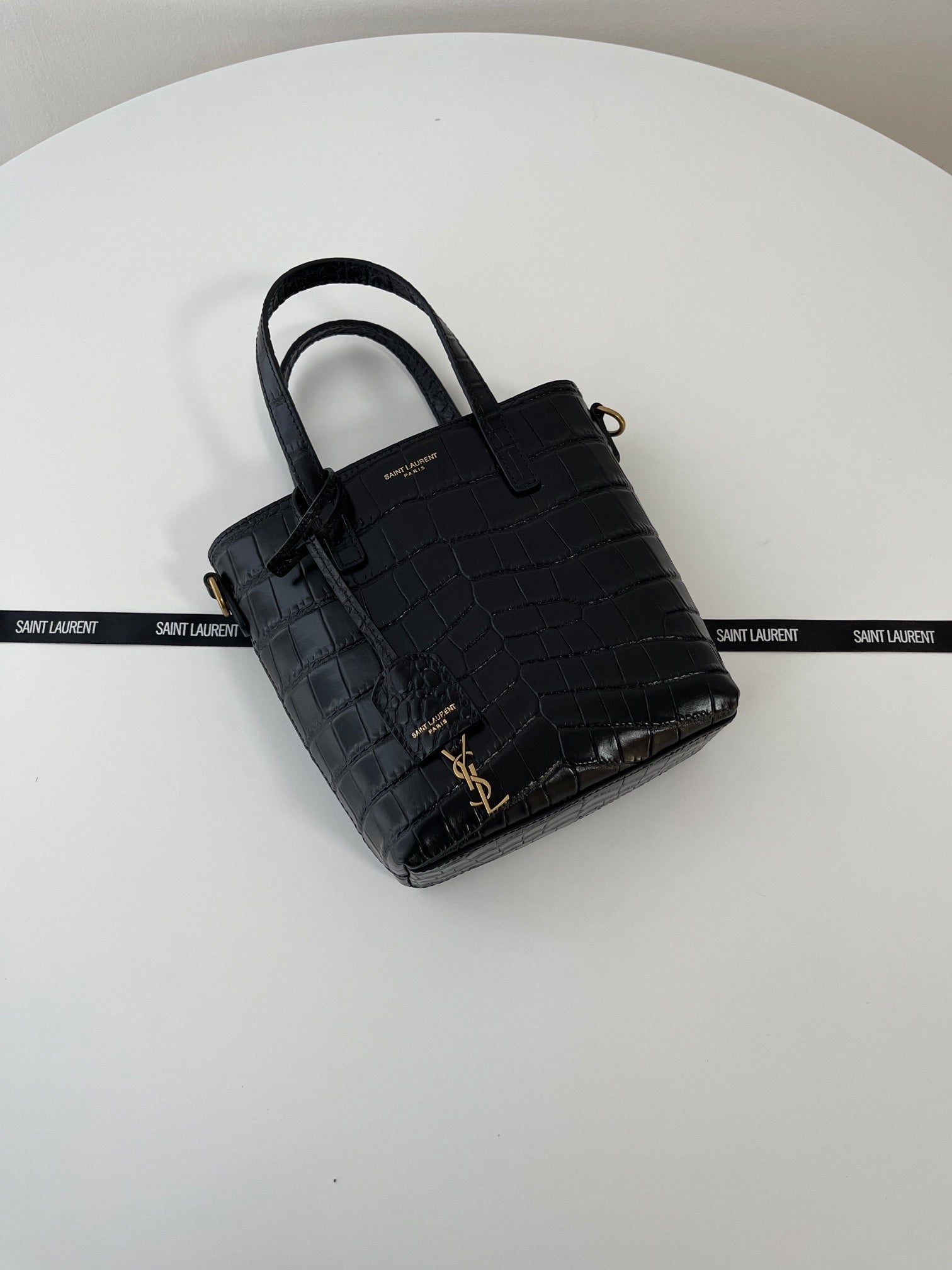 YSL Yves Saint Laurent Mini Tote Shopping Bag