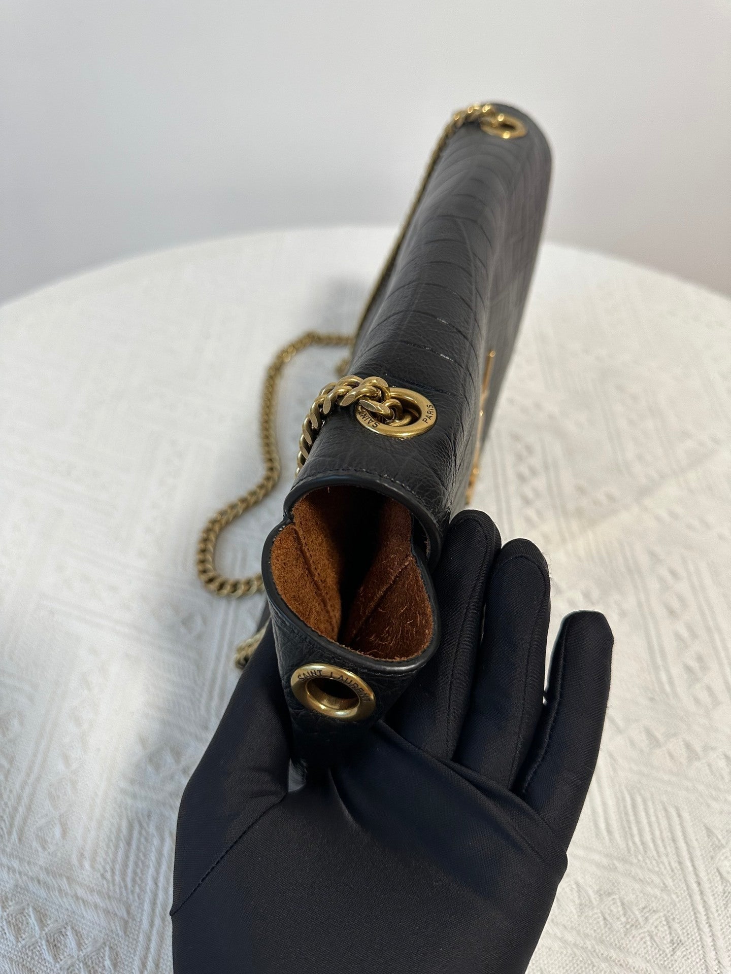 YSL Yves Saint Laurent KATE Reversible Bag 28 cm