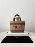 CELINE Straw Basket Tote