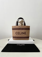 CELINE Straw Basket Tote