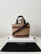 CELINE Straw Basket Tote