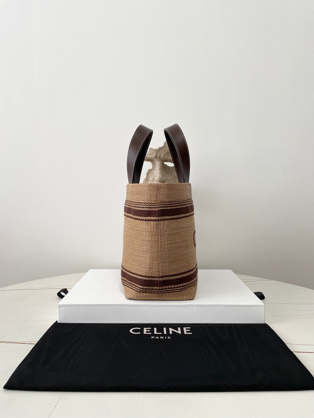 CELINE Straw Basket Tote