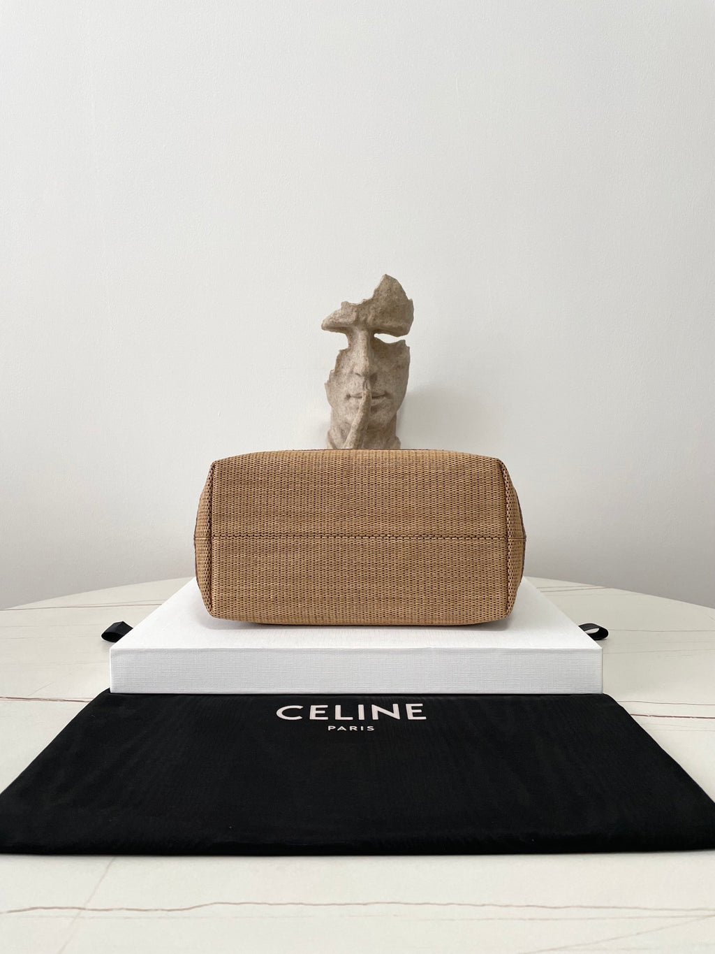 CELINE Straw Basket Tote