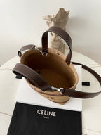 CELINE Straw Basket Tote