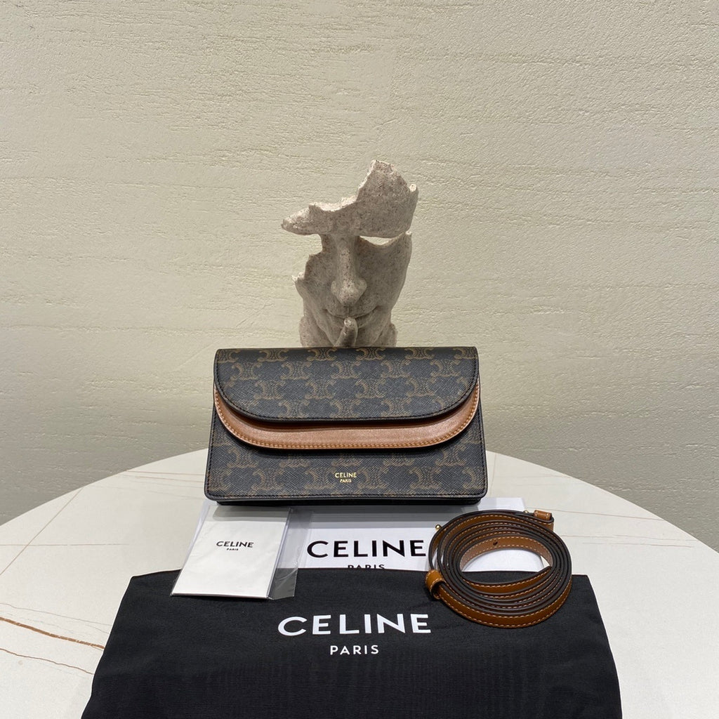 CELINE Canvas Wallet with Chain