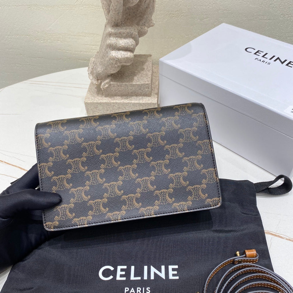 CELINE Canvas Wallet with Chain