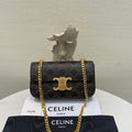 CELINE Triomphe Chain Shoulder Bag