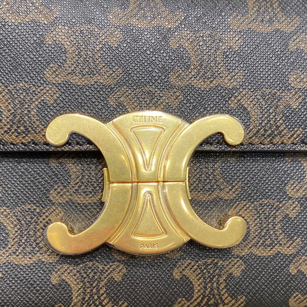 CELINE Triomphe Chain Shoulder Bag