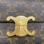 CELINE Triomphe Chain Shoulder Bag