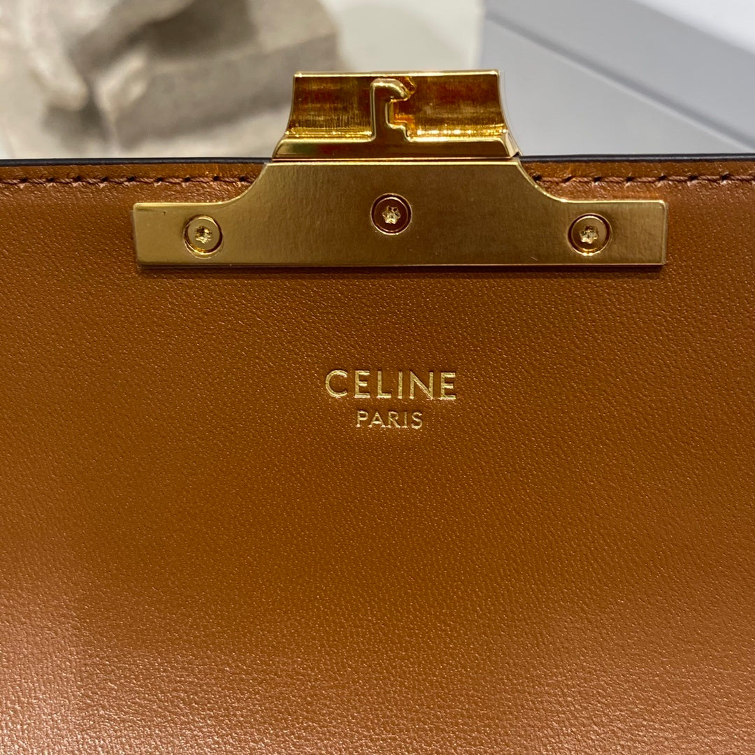 CELINE Triomphe Chain Shoulder Bag