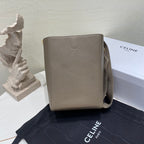 CELINE Soft Grained Leather Bucket Bag Small