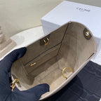 CELINE Soft Grained Leather Bucket Bag Small