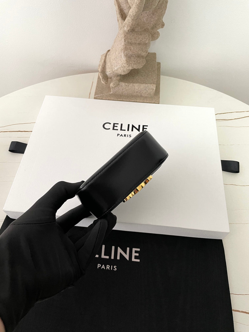 CELINE Mini Triomphe Charm Bag